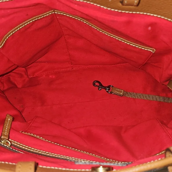 Dooney & Bourke Tan Pebbled Leather Tote - Picture 8 of 14